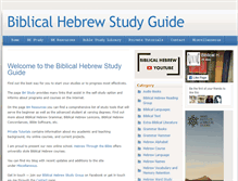 Tablet Screenshot of biblical-hebrew-study.com